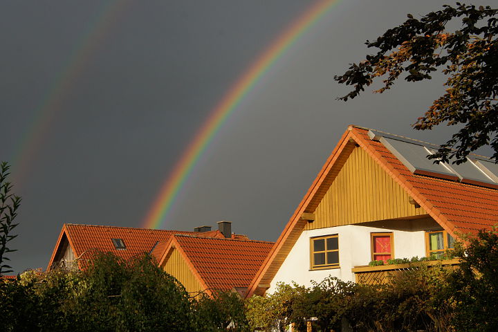 Regenbogen über Hinter dem Schwarzen Felde