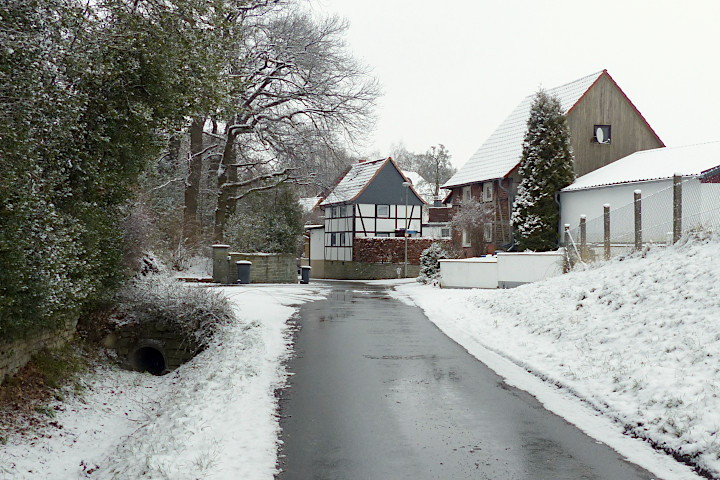 Schnee in der Springstraße