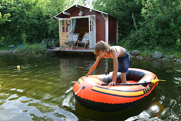 Antje auf dem Teich