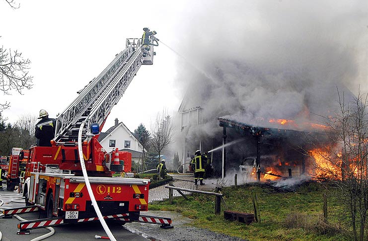 Brandeinsatz in Meiningsen - Foto: Soester Anzeiger