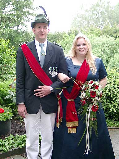 Königspaar Meiningsen 2004/2005 Nina Heering und Michael Schlak