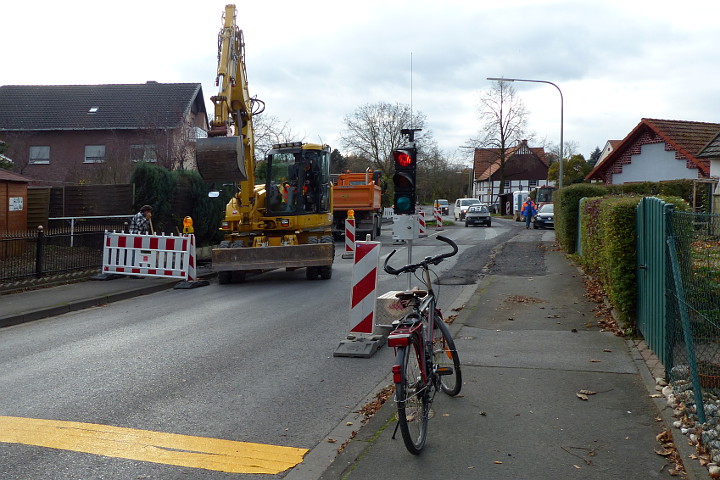 Straßeninstandsetzung in der Dorfmitte