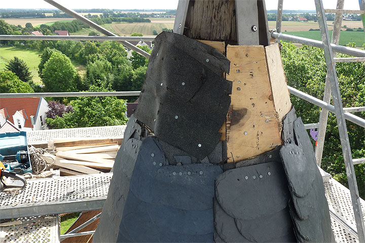 Der Turm von St. Matthias wird erneuert