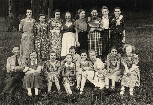 Konfirmation in Meiningsen 1950