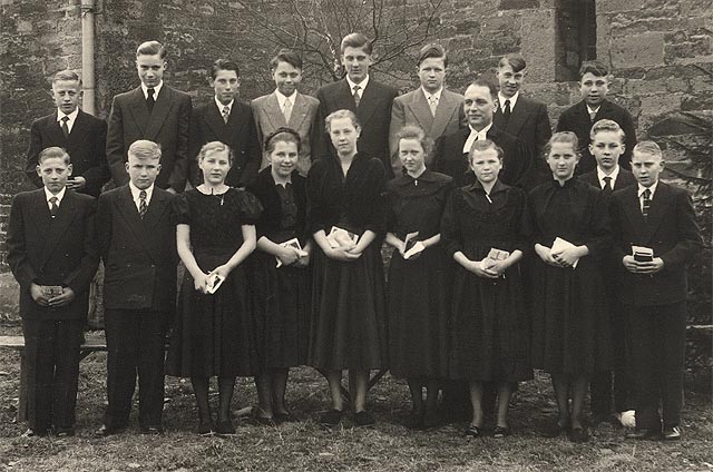 Konfirmation in Meiningsen 1955